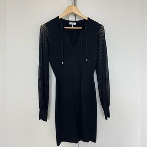 Reiss Celeste Knit dress with sheer sleeves